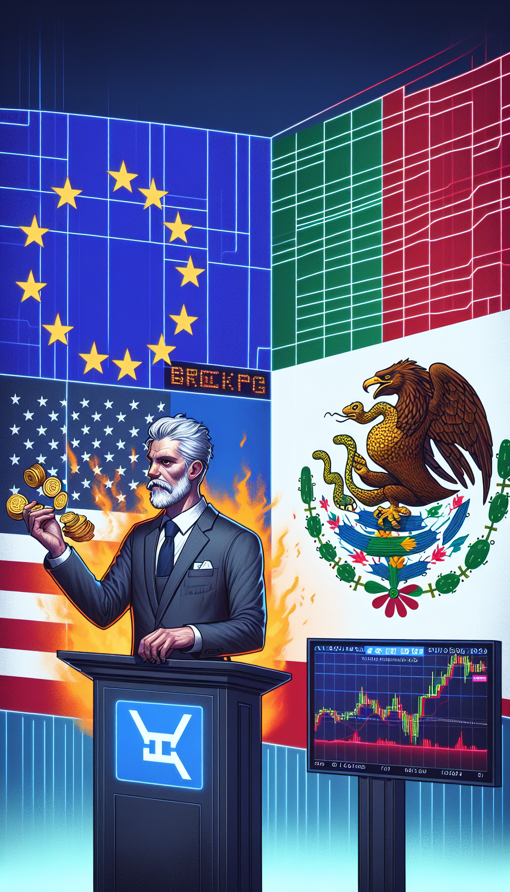 Trump’s Tariffs Send Bitcoin Price Plummeting Below $118K: Latest Updates on EU and Mexico Trade Relations