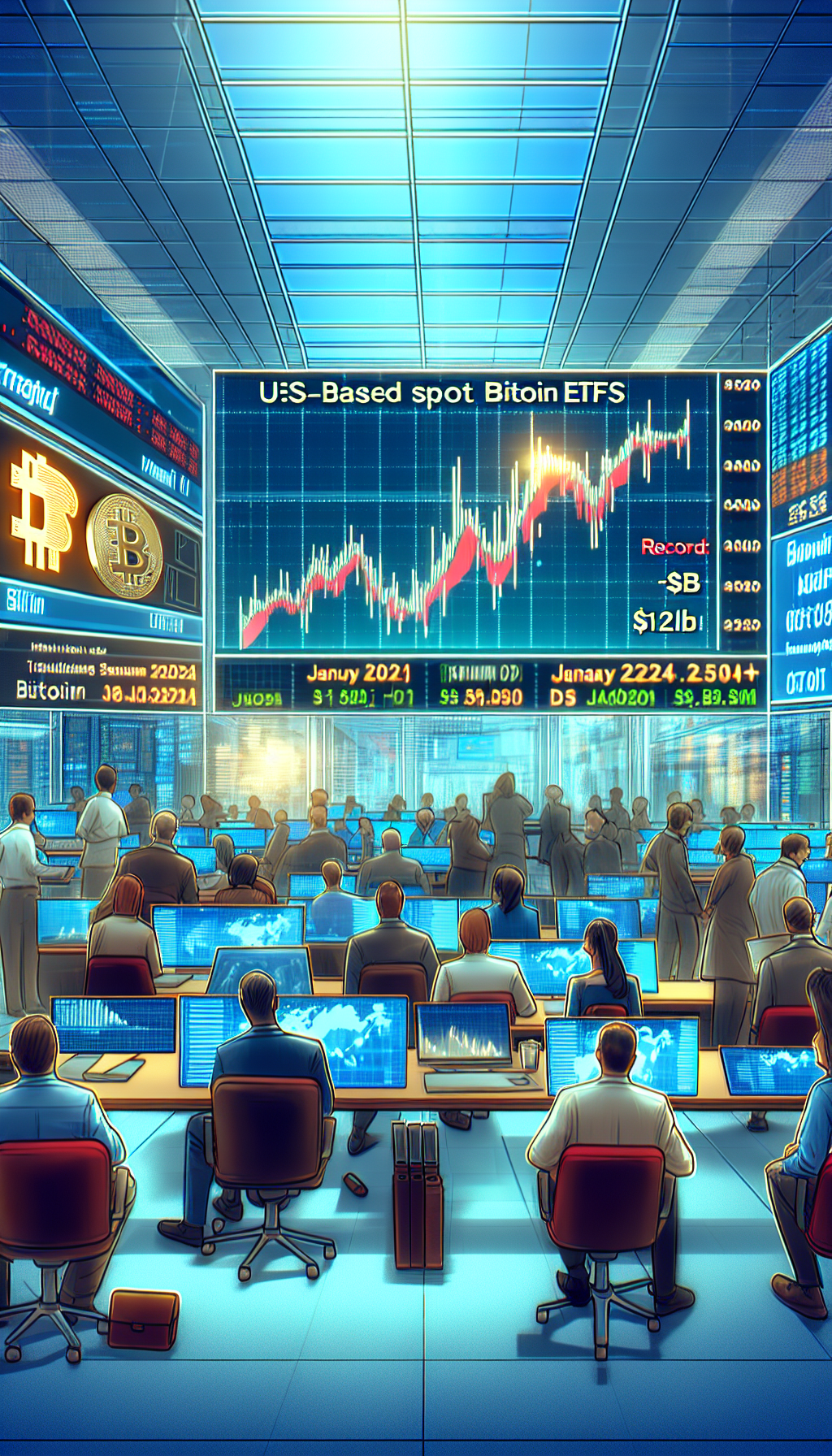 Record-breaking $1B+ Inflows for US Spot Bitcoin ETFs in Consecutive Days – A First!